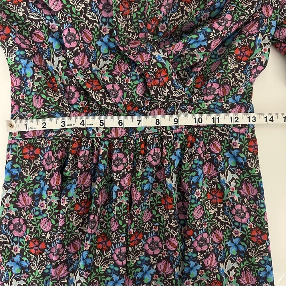 MANGO Printed Floral Dress with Balloon Sleeves Size 4 - Picture 10 of 12